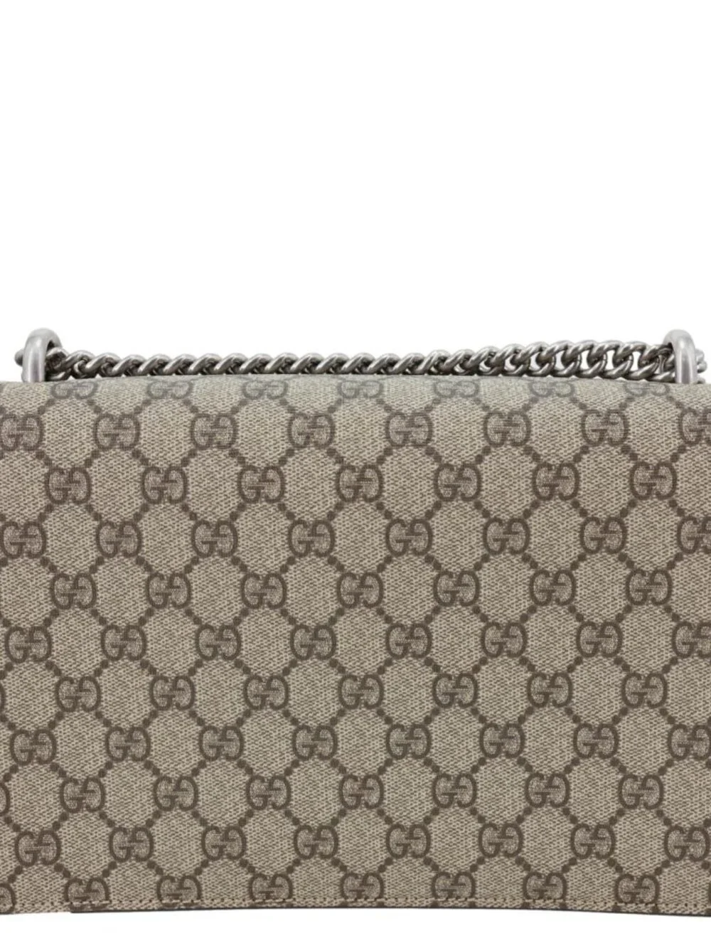 Gucci Dionysus Small GG Supreme Canvas Shoulder Bag Beige 400249
